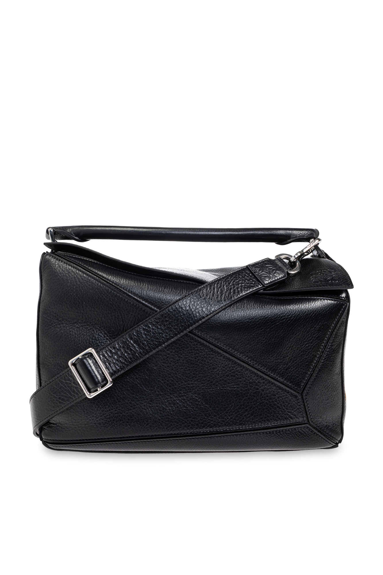 LOEWE / ロエベ A4サイズ収納可能 牛革 カーフ ブラック 黒